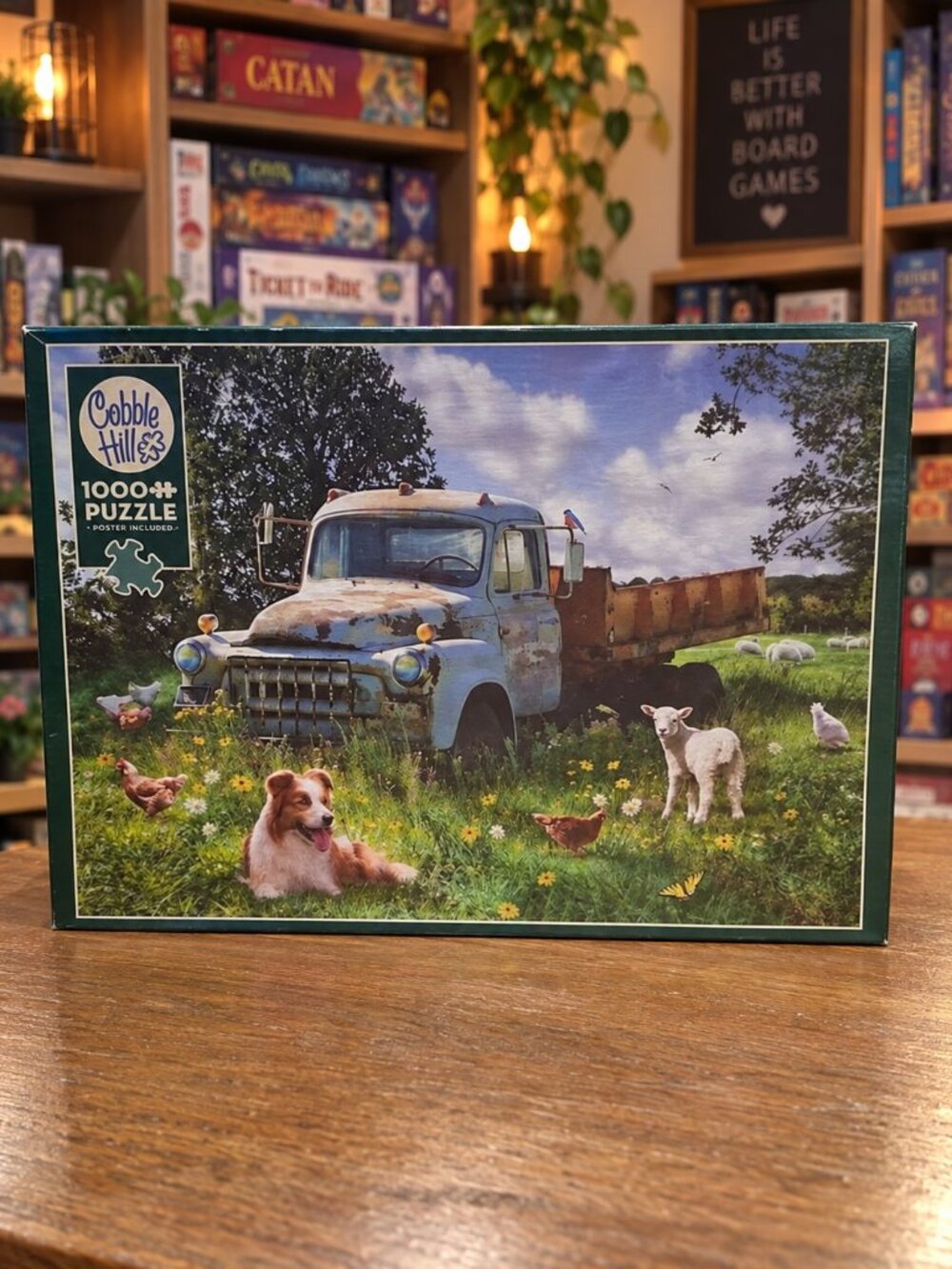 Cobble Hill "Sheep Field" 1000 Piece Jigsaw Puzzle 🧩 Complete